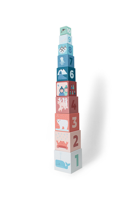 BS Toys Stohovacia pyramída - čísla
