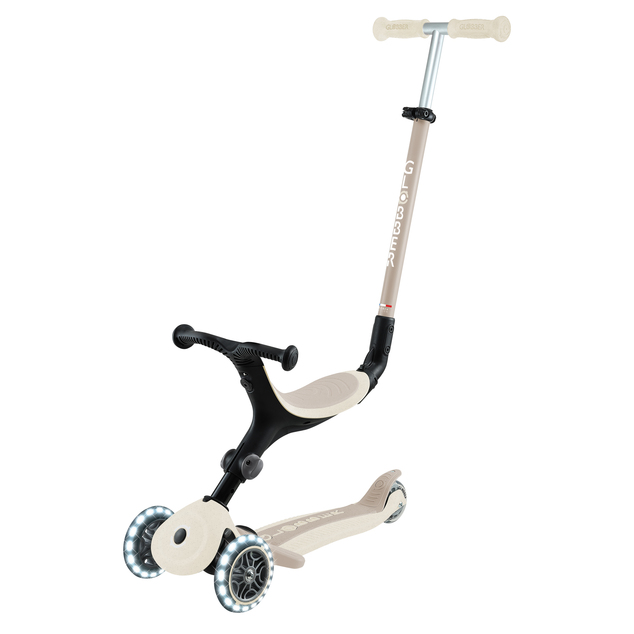 Globber Detská kolobežka Go up active lights ecologic Coconut