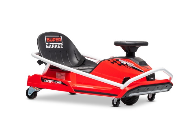Beneo Motors Drift Kart 24V, rosso, 300W Motore Brushless, Batteria al Litio,