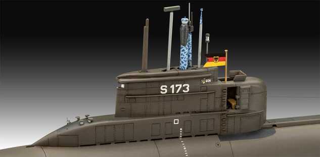 Plastikmodellbausatz U-Boot 05186 - 70 Jahre Bundeswehr: Wilhelm Bauer, Typ 206A, Klasse 2 (1:144