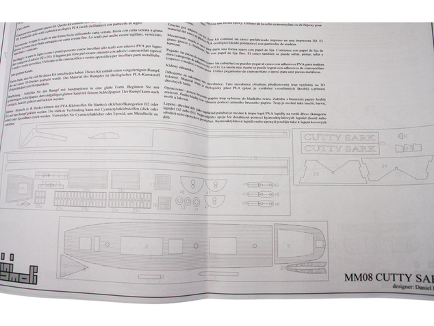 MINI MAMOLI Cutty Sark 1:250 kit
