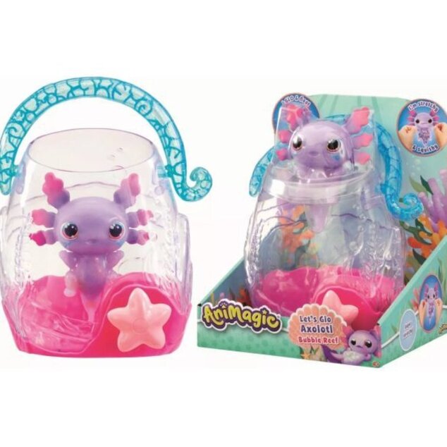 Animagic Svietiaci Axolotl v akváriu