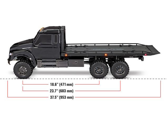 Traxxas TRX-6 Ultimate RC Hauler 6x6 1:10 RTR s navijakom čierny