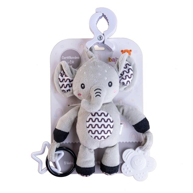 Slon babyted hrkálka plyš 30cm záves na postieľku/kočík