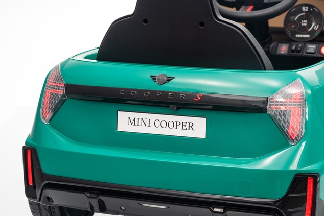 Elektrické autíčko BMW Mini Cooper 12V, zelené, USB Vstup s Bluetooth pripojením na MP3 Pr