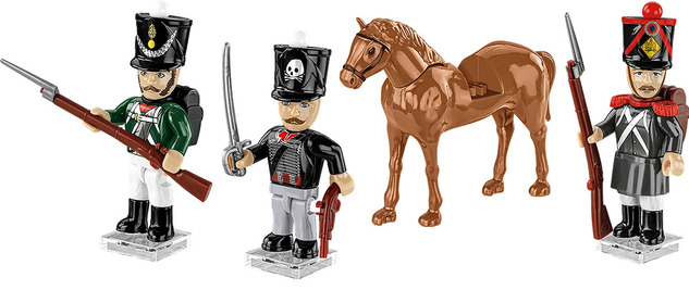 Cobi Soldados de la era napoleónica 4 figuras con accesorios, 45 k