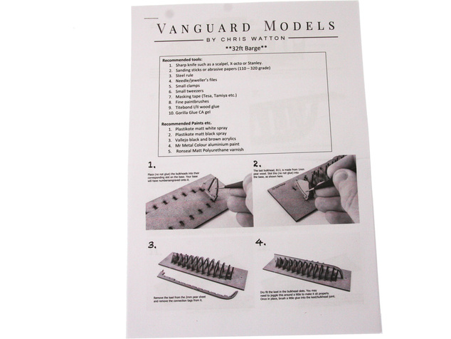 Vanguard Models Barge čln 32" 1:64 kit