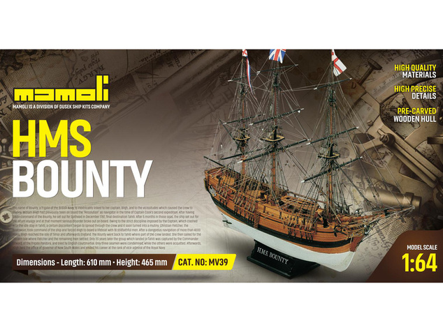 MAMOLI HMS Bounty 1787 1:64 kit