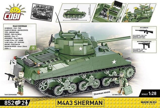 Cobi II WW M4A3 Sherman, 838 k, 2 f
