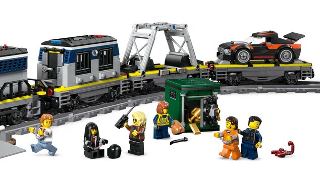 LEGO® City 60508 Jaf în trenul de poliție