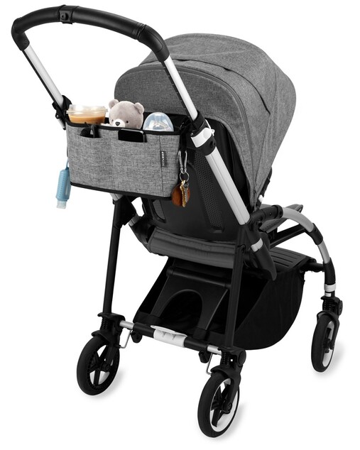 SKIP HOP Organizér na kočík Grab&amp;Go Ultra grey melange