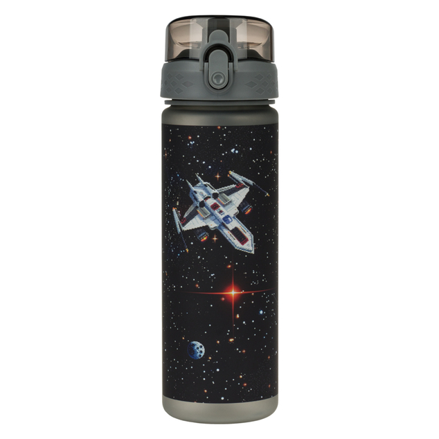 BAAGL Tritan-Flasche für Getränke Pixel Space, 500 ml