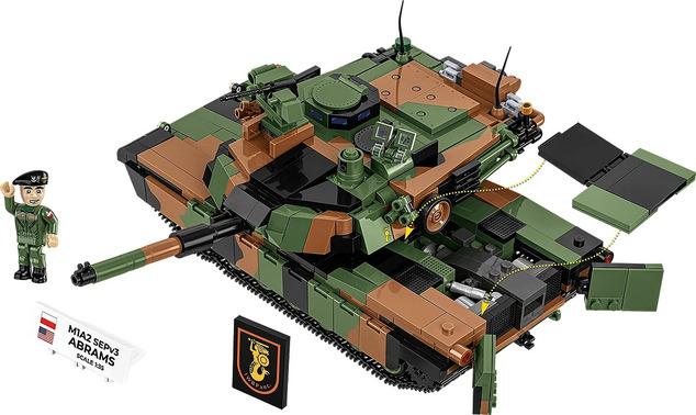 Cobi Forțele Armate M1A2 Abrams SEPv3, 1:35, 1065 p, 1 f
