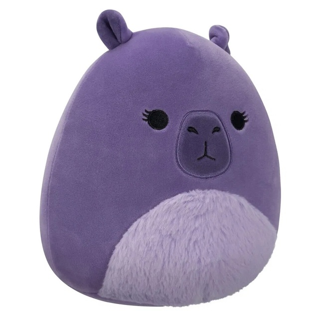 Squishmallows Fialová kapybara Debra, 13 cm
