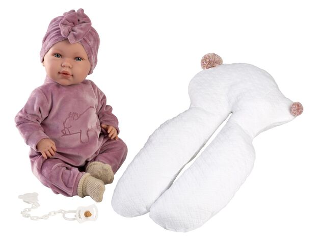 Llorens 74118 NEW BORN - realistická bábika bábätko so zvukmi a mäkkým látkovým telom - 42