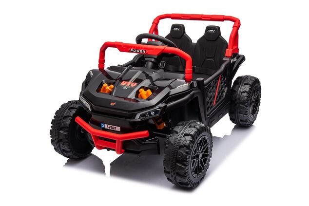 Elektrické autíčko UTV Small 12V, čierne, Pohon zadných kolies, 12V batéria