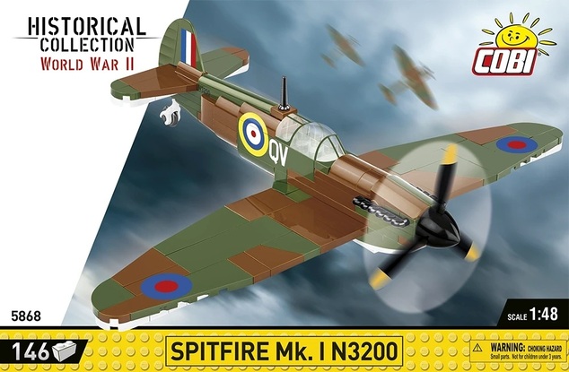 Cobi II WW Supermarine Spitfire Mk. I N3200 (WM), 1:48, 146 k