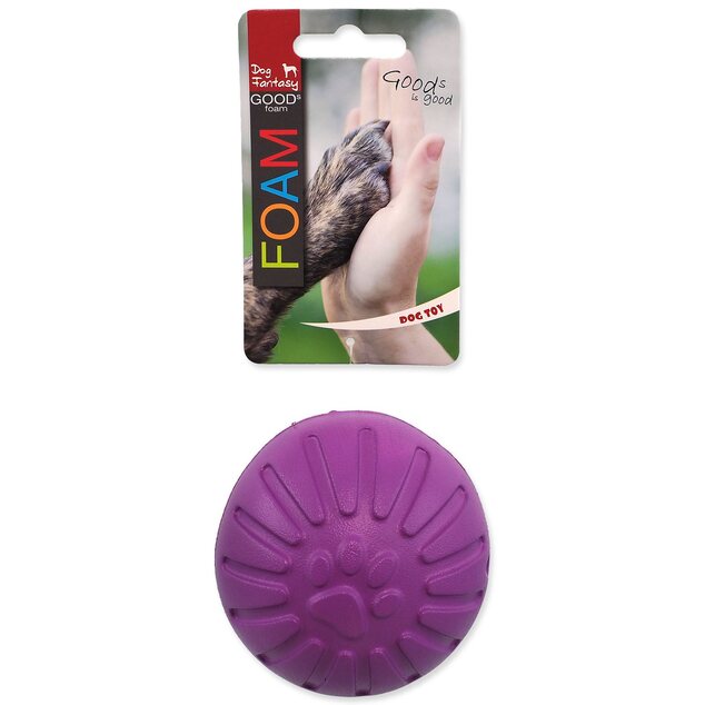 Hračka Dog Fantasy EVA Lopta fialová 9cm