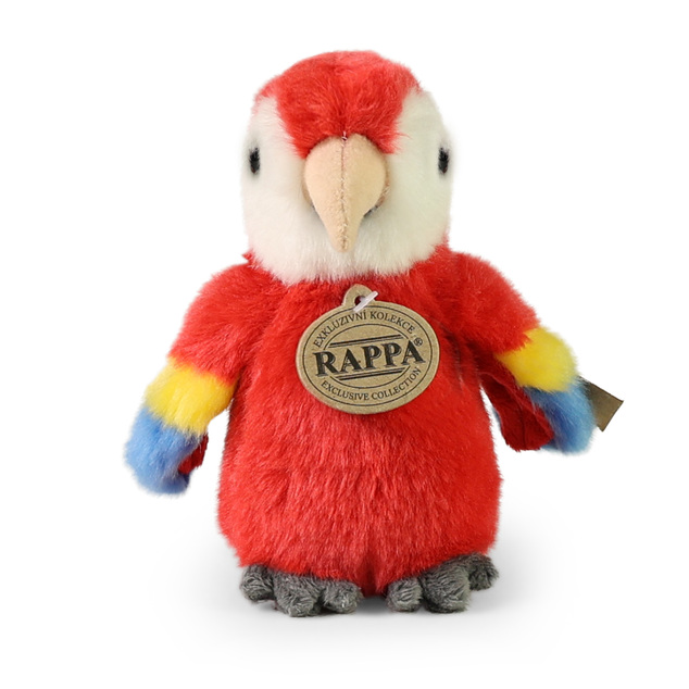 Pappagallo rosso ara di peluche 16 cm ECO-FRIENDLY