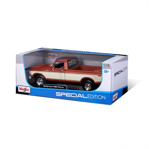Maisto - 1979 Ford F150 Pick-up, metal hnedý, krémový, 1:18