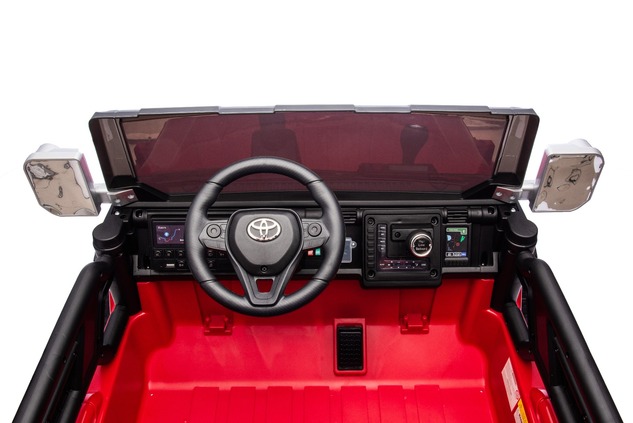 Elektrické autíčko Toyota FJ Cruiser XXL s pohonom 4x4, licencované (Dvojmiestne), červené