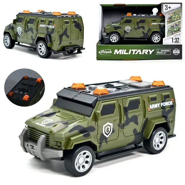 Coche militar con efectos 16,5 cm