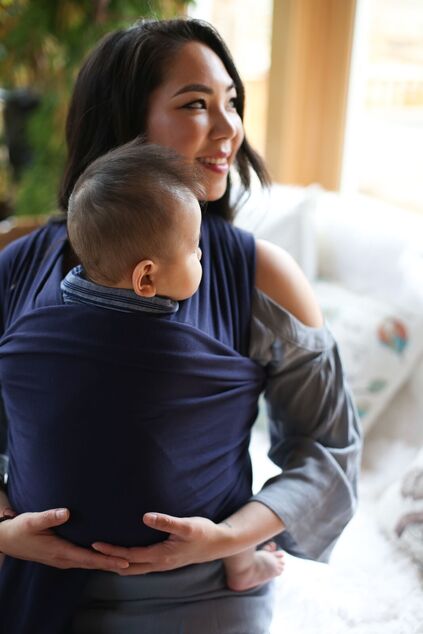 Nosič detí / šatka Boba Wrap - Navy Blue