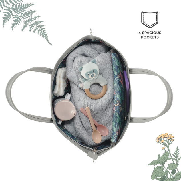 KINDERKRAFT Sac à langer Treasurebag Dark Grey