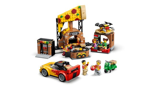 LEGO® City 60496 Donáška pizze s vozidlami