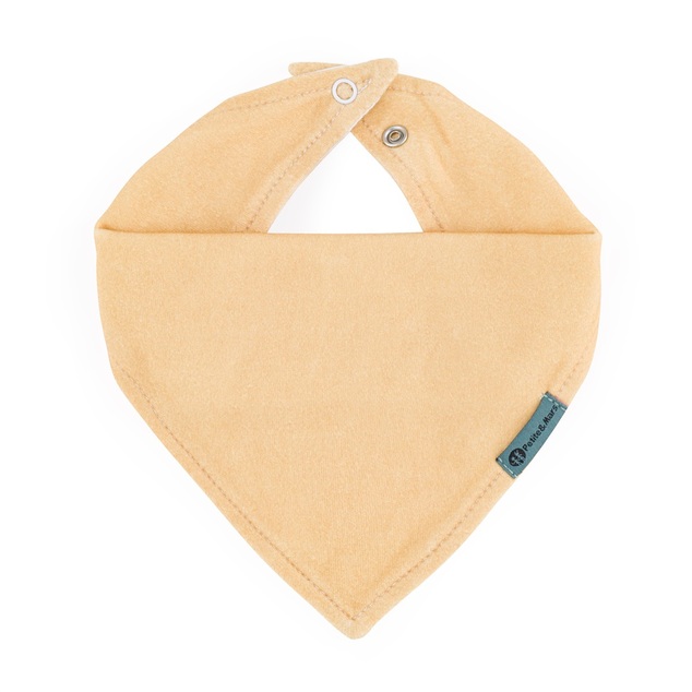 PETITE&amp;MARS Podbradník bandana Luke 2 ks Beige Pears&amp;Intense Ochre 3m+