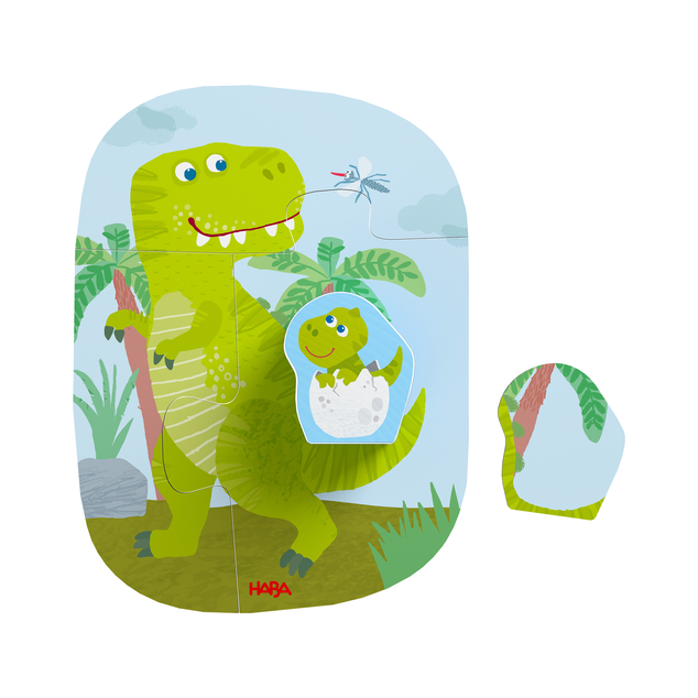Haba Puzzle pre najmenších Dinosaury 4 ks