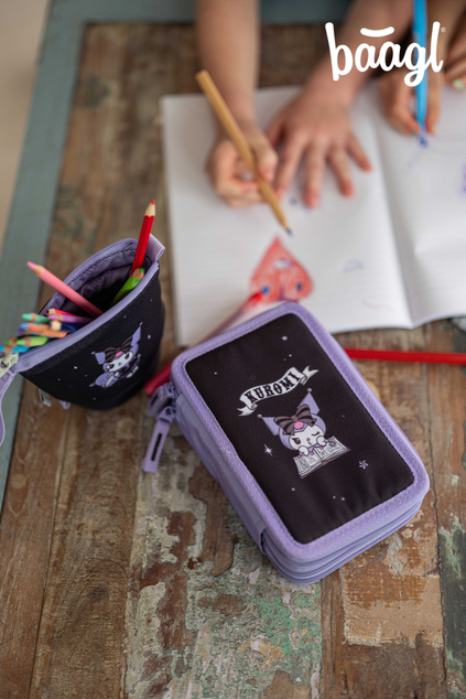 BAAGL Trousse scolaire à trois étages Kuromi Fortune Dream GRS