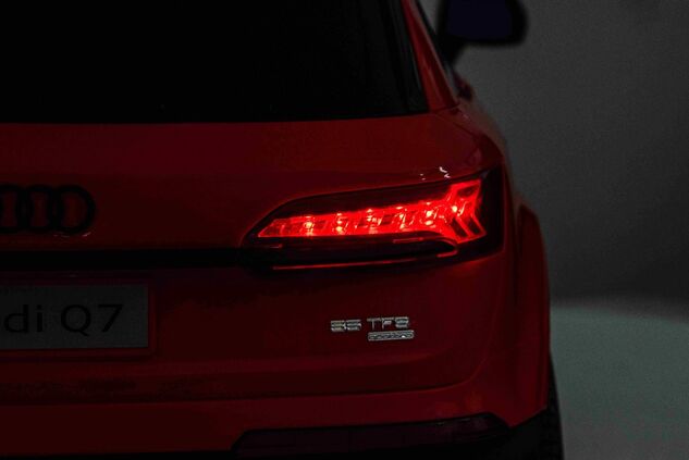 Elektrické Auto Audi Q7 Rot, Einzelplatz, Unabhängige Federung, 12V Batterie