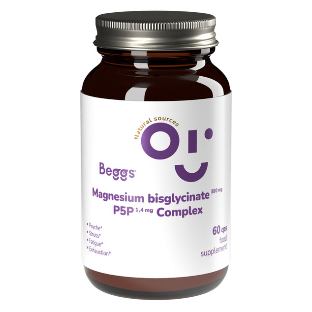 Beggs Magnesio bisglicinato 380 mg + P5P COMPLEX 1,4 mg (60 capsule)
