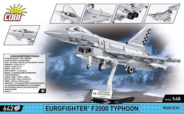 Cobi Armed Forces Eurofighter Typhoon Italien, 1:48, 642 PS
