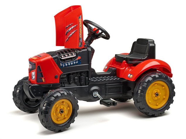 Falk Šliapací traktor 2030AB SuperCharger s vlečkou a otváracou kapotou