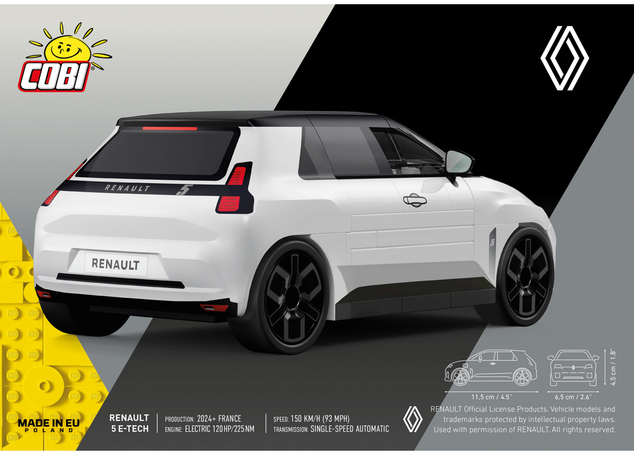 Cobi Renault 5 e-tech 1:35 Biela