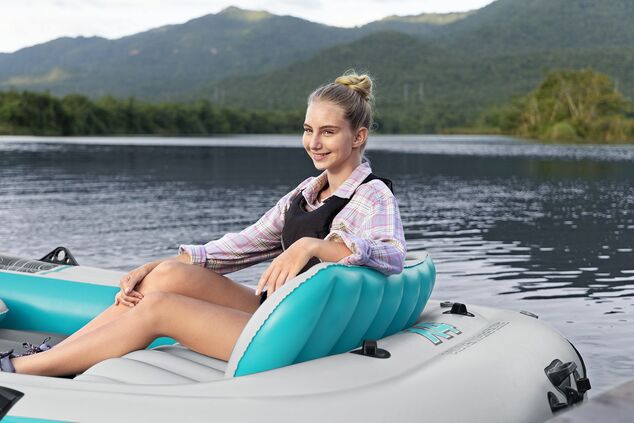Bestway 65158 Aufblasbares Floß Adventure Elite X4, 315 x 165 x 41,5 cm