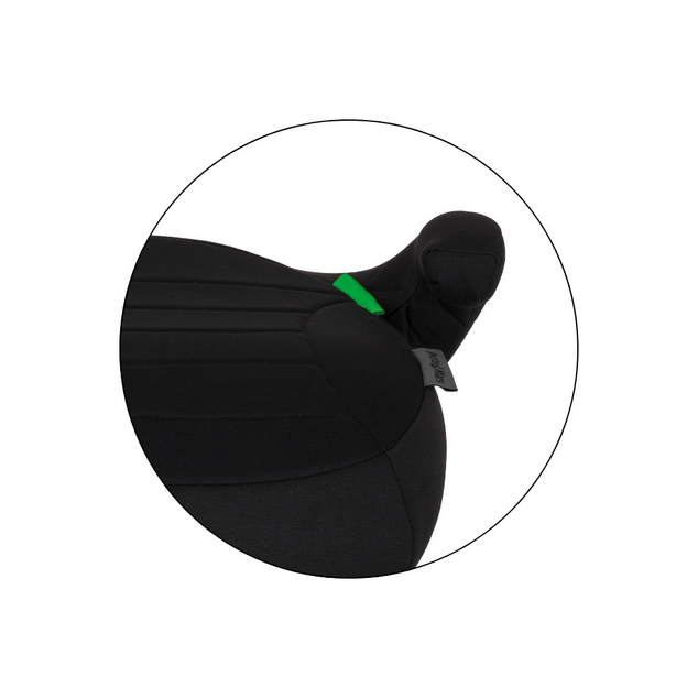 PETITE&amp;MARS Podsedák Zuno Coal Black 125 - 150 cm (22-36 kg)