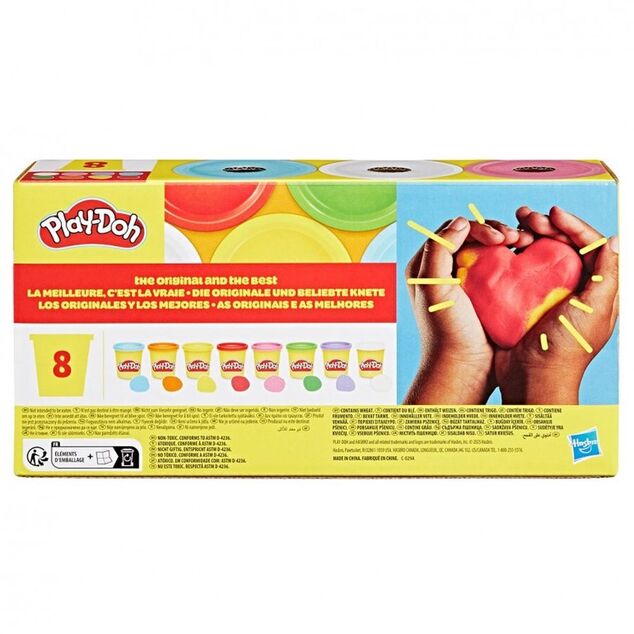 Play-Doh 8er-Pack Becher V2, sortiert