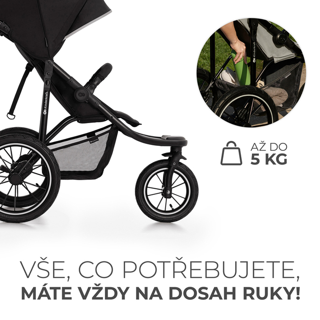KINDERKRAFT Kočík športový a na behanie Helsi2 Black
