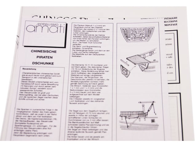 AMATI Čínska džunka 1:100 kit