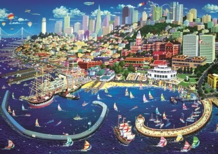 Trefl Puzzle 2000: Hafen in San Francisco