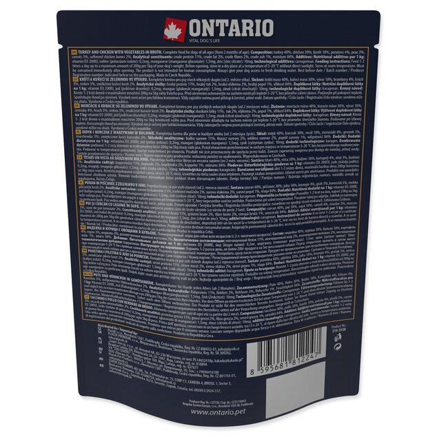 Kapsička Ontario morka a kura so zeleninou vo vývare 300g