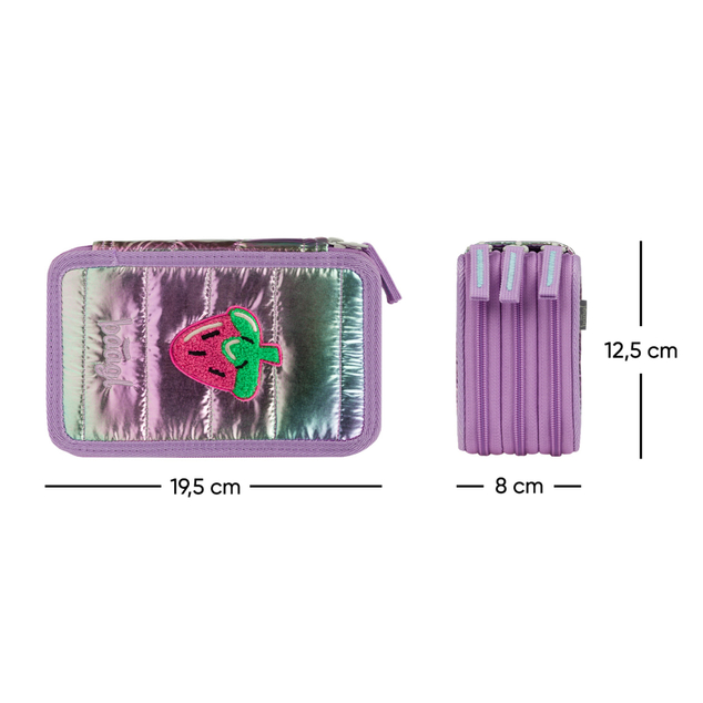 BAAGL Schulmäppchen dreistöckig Lavender
