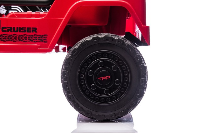 Elektrické autíčko Toyota FJ Cruiser XXL s pohonom 4x4, licencované (Dvojmiestne), červené