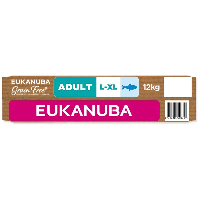 Krmivo EUKANUBA Grain Free Adult Large rich in ocean fish 12 kg