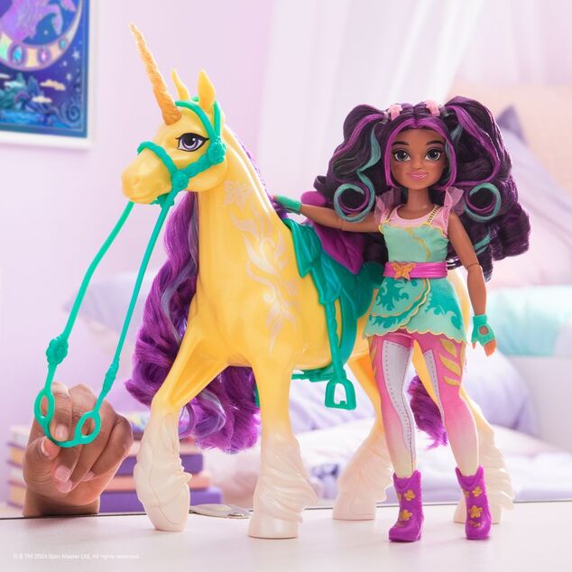 Unicorn Academy česací jednorožec 24 cm Leaf