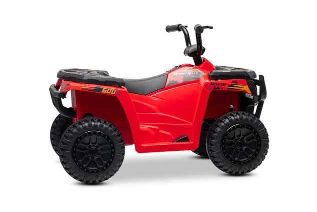 Licencovaná elektrická štvorkolka Arctic Cat 12V so zadným pohonom, červená, LED svetlá, L