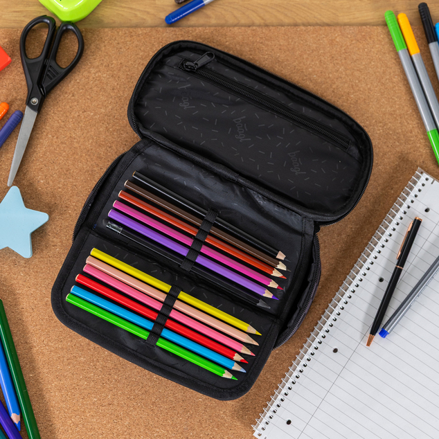 BAAGL Astuccio scolastico etui Ska grigio